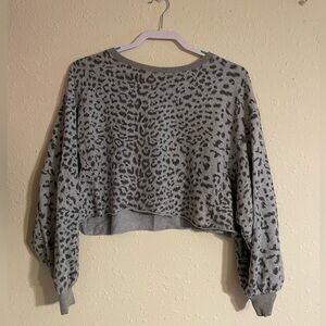 Lane201 Cropped Cheetah Crew